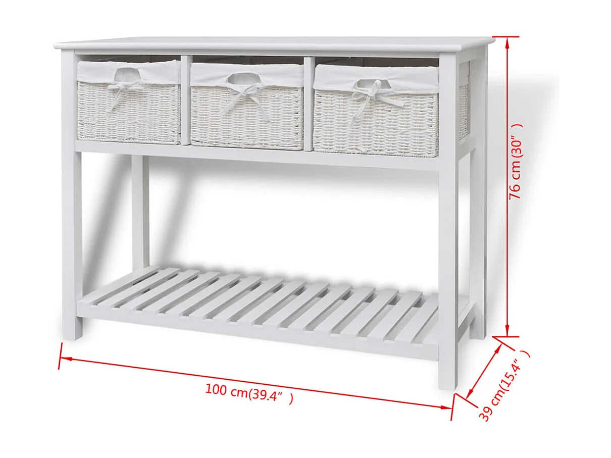 Buffet de rangement Blanc