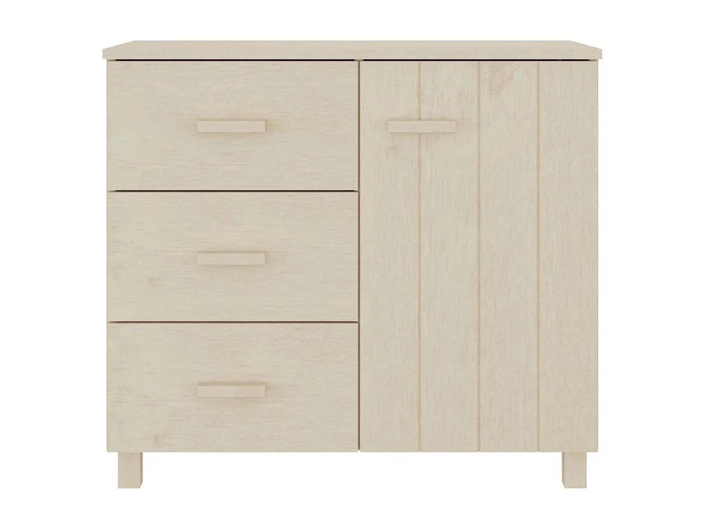 Buffet HAMAR Marron miel 90x40x80 cm Bois massif de pin