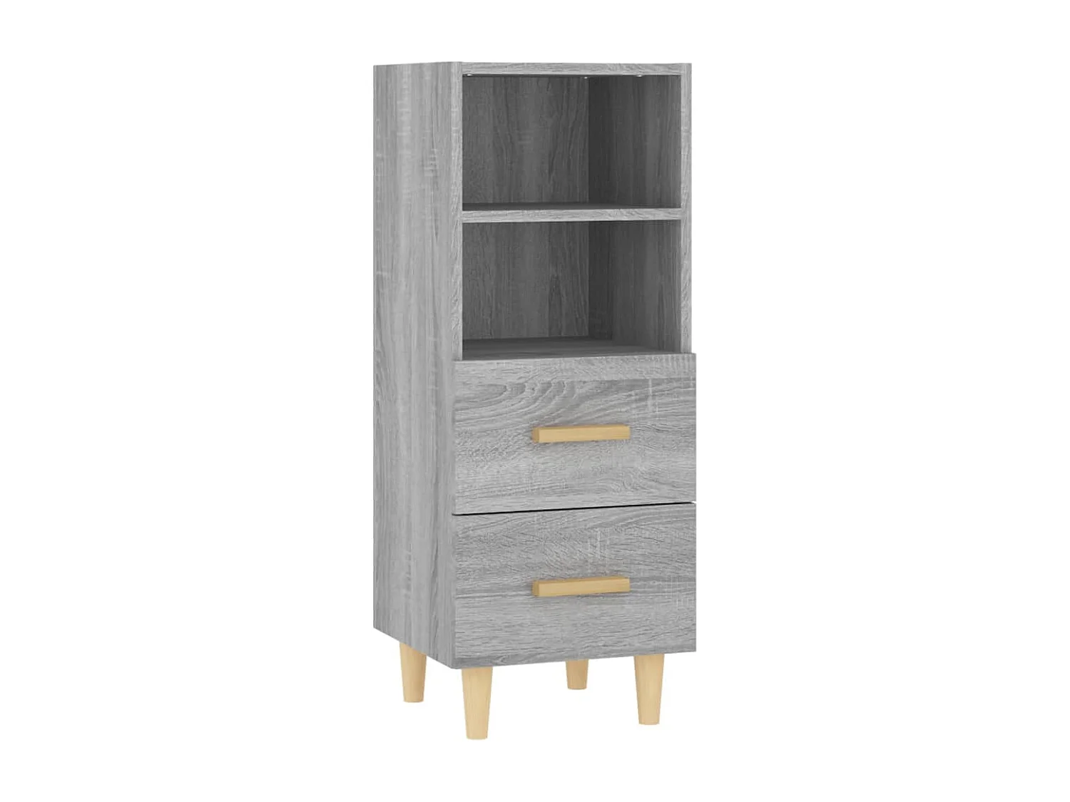 Buffet Sonoma gris 34,5x34x90 cm Bois d'ingénierie