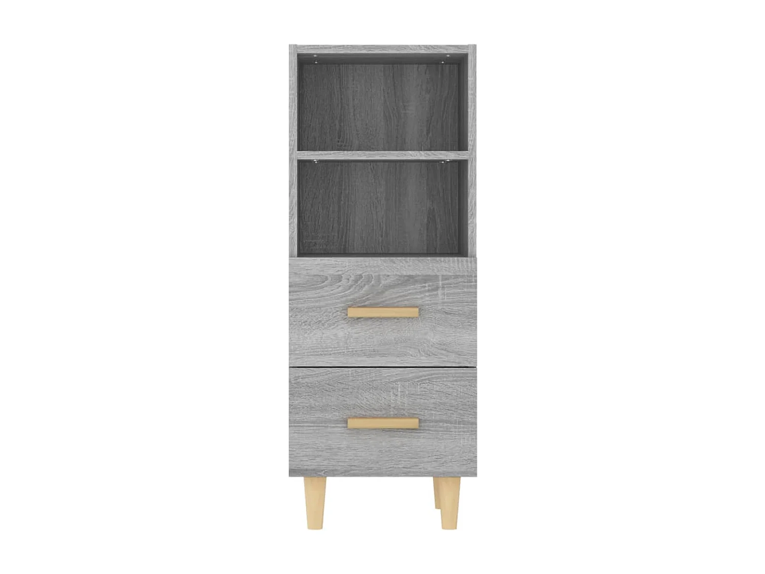 Buffet Sonoma gris 34,5x34x90 cm Bois d'ingénierie