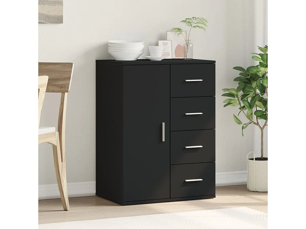 Aparador 59x39x80 cm derivados de madeira preto