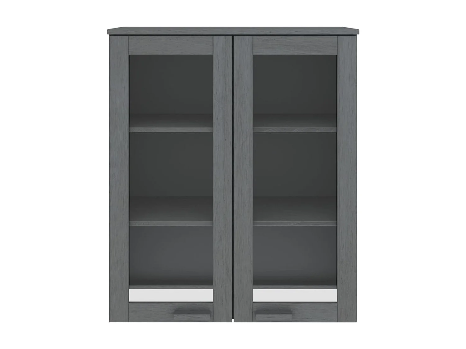 Dessus de buffet HAMAR Gris foncé 85x35x100 cm Bois de pin