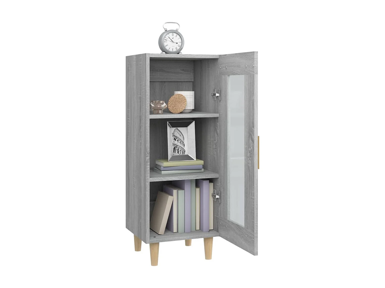 Buffet Sonoma gris 34,5x34x90 cm Bois d'ingénierie