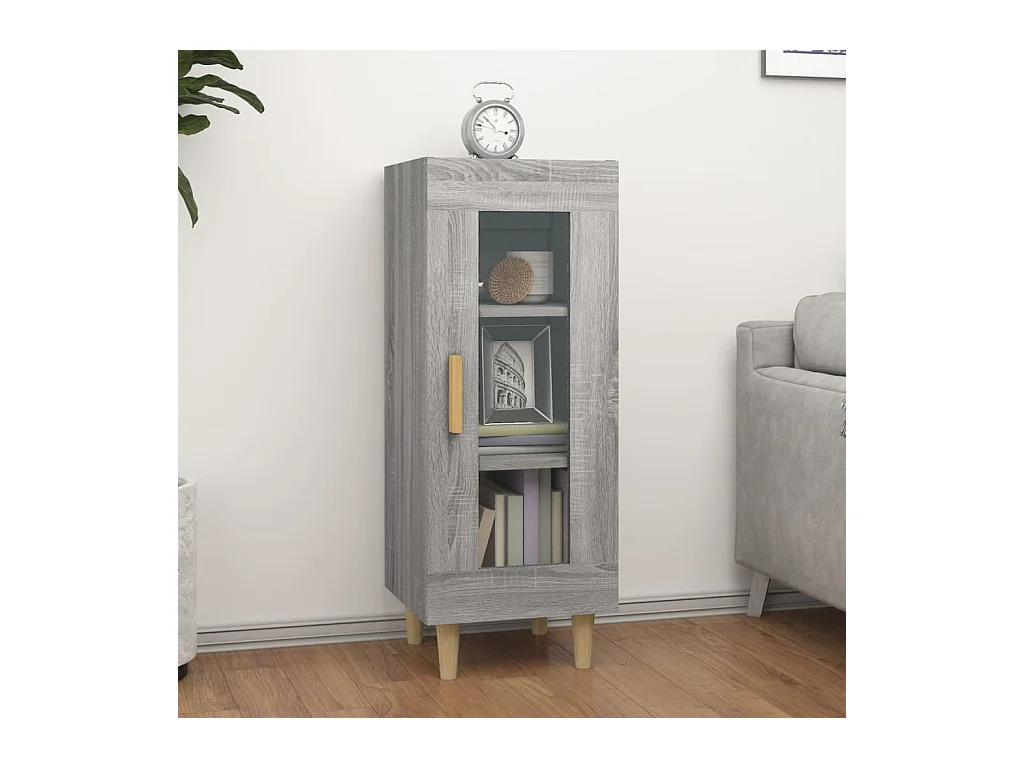 Buffet Sonoma gris 34,5x34x90 cm Bois d'ingénierie