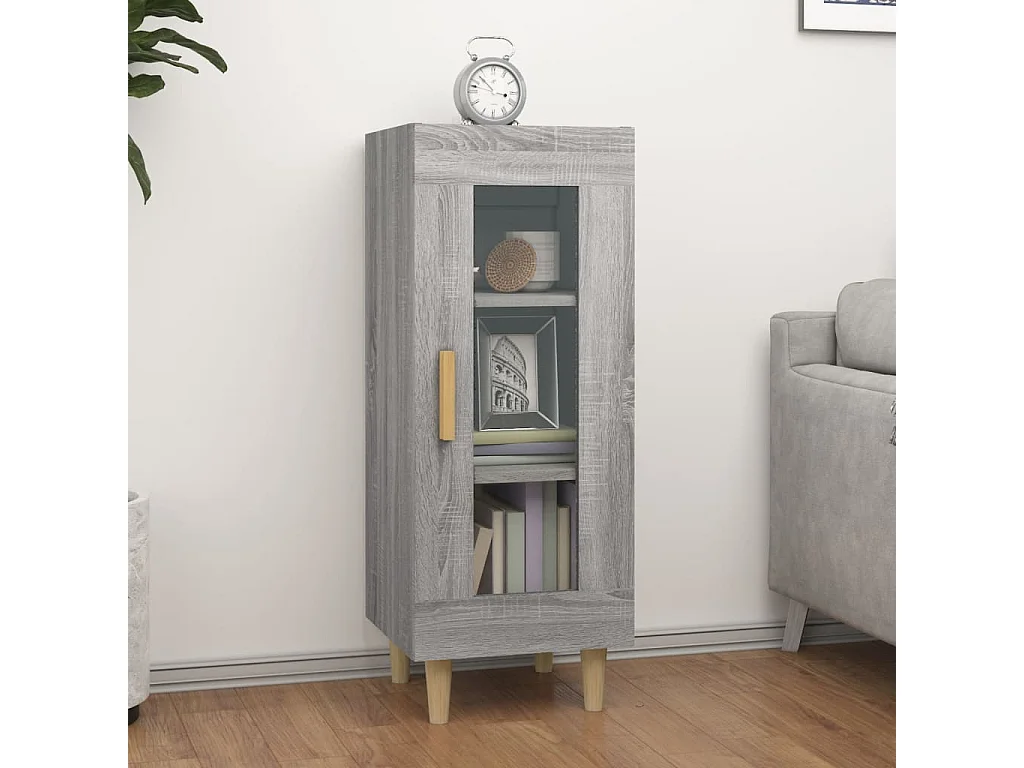 Buffet Sonoma gris 34,5x34x90 cm Bois d'ingénierie