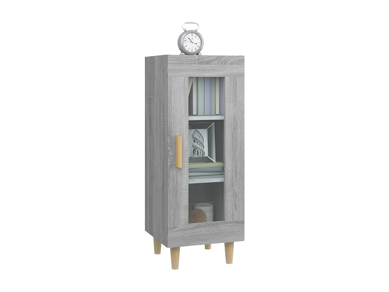 Buffet Sonoma gris 34,5x34x90 cm Bois d'ingénierie