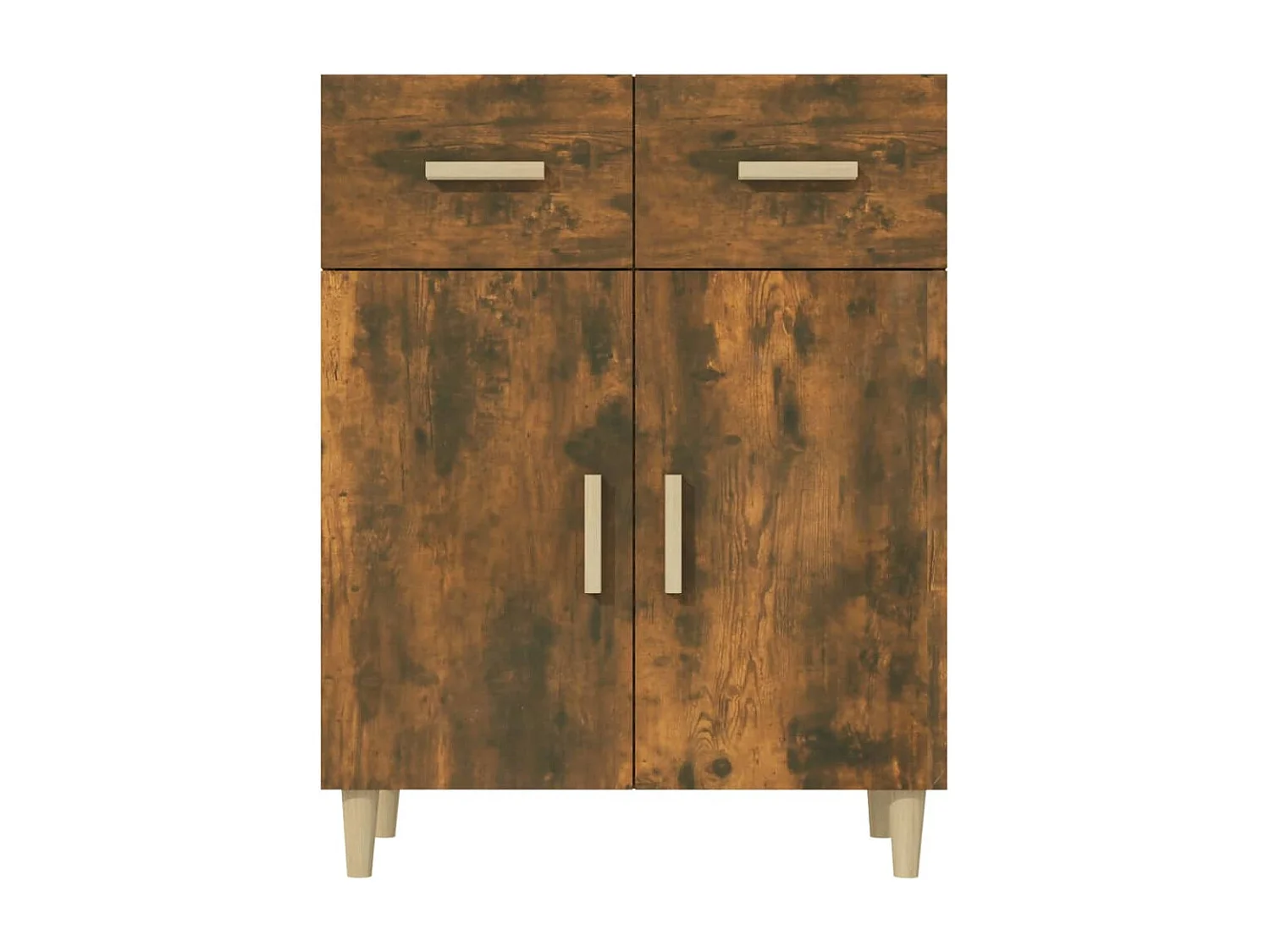 Buffet Chêne fumé 69,5x34x89 cm Bois d'ingénierie