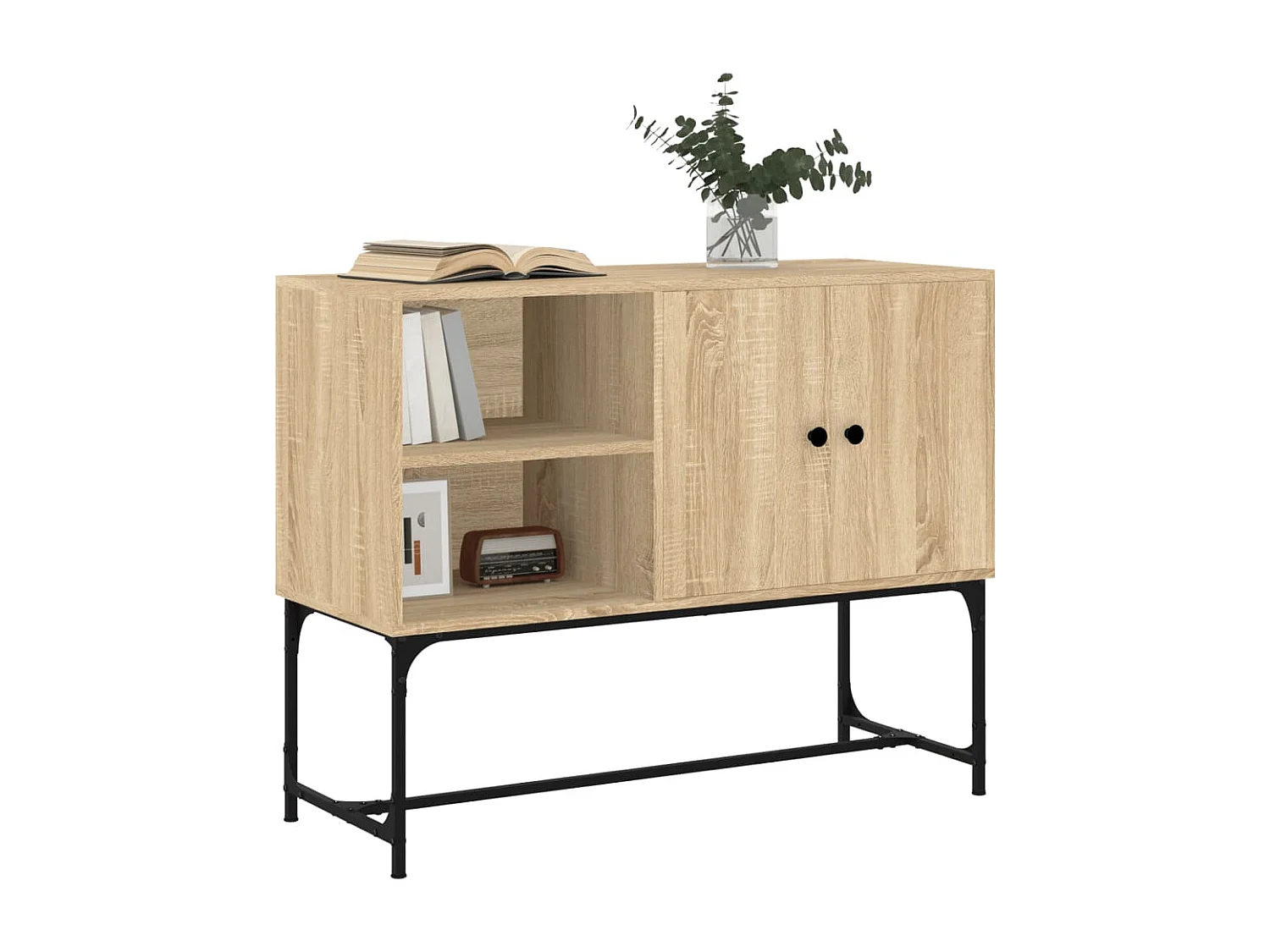 Aparador 100x40x79,5 cm derivados de madeira carvalho sonoma