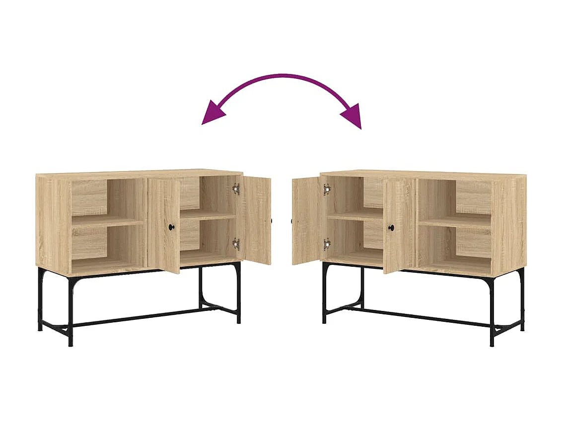 Aparador 100x40x79,5 cm derivados de madeira carvalho sonoma
