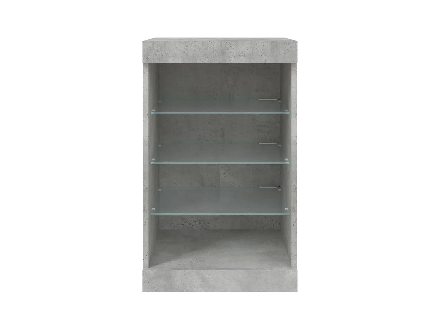 Buffet avec lumières LED gris béton 41x37x67 cm