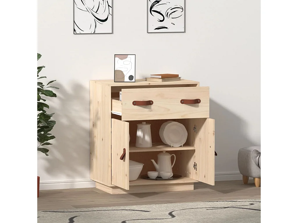 Buffet 65,5x40x75 cm Bois massif de pin