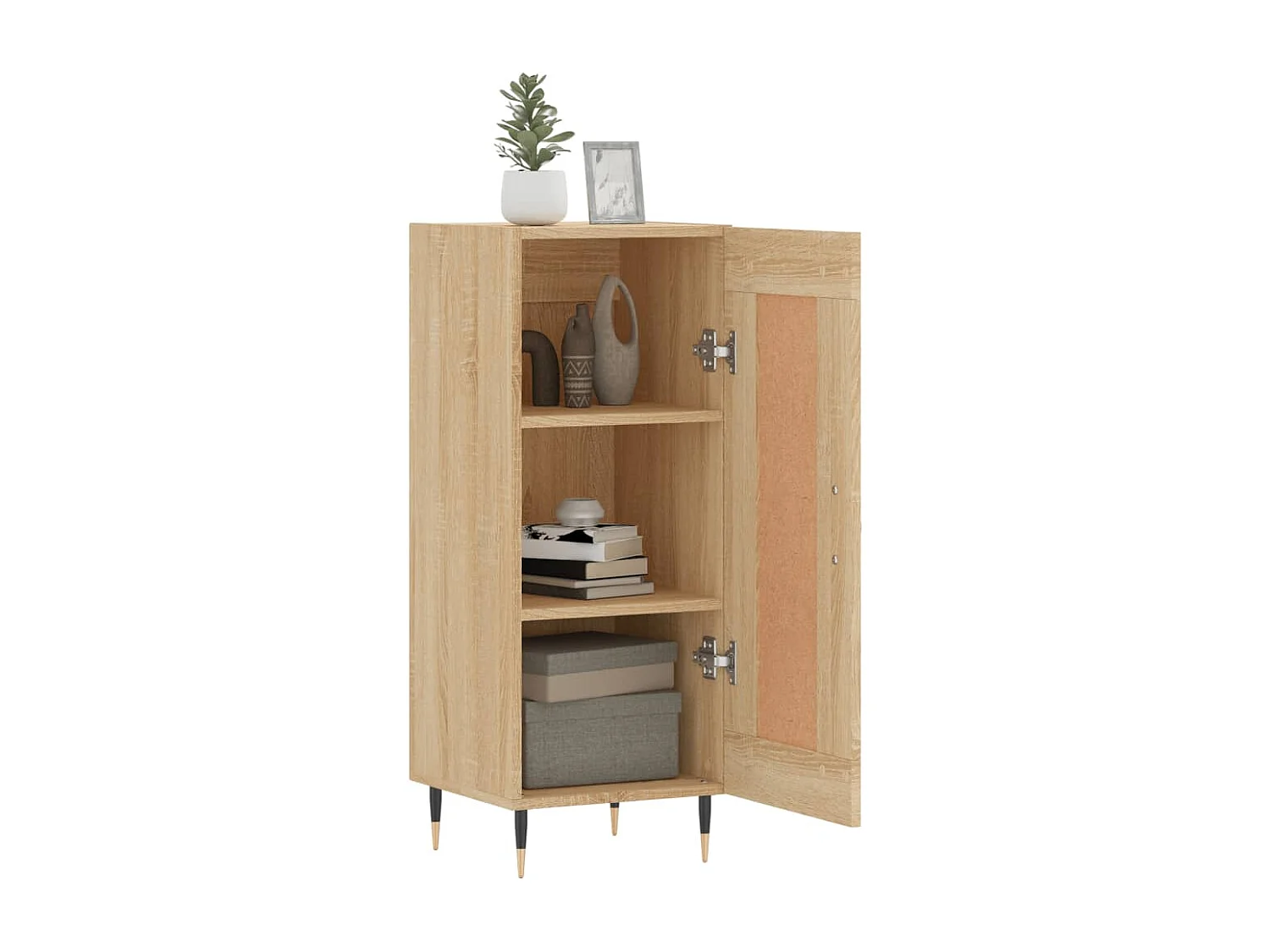 Buffet Chêne sonoma 34,5x34x90 cm Bois d'ingénierie