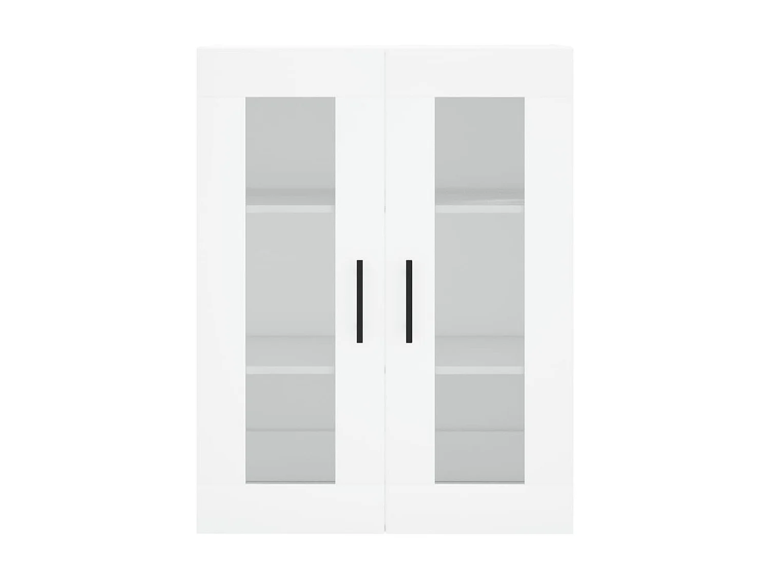 Aparador alto madera contrachapada blanco 69,5x34x180 cm