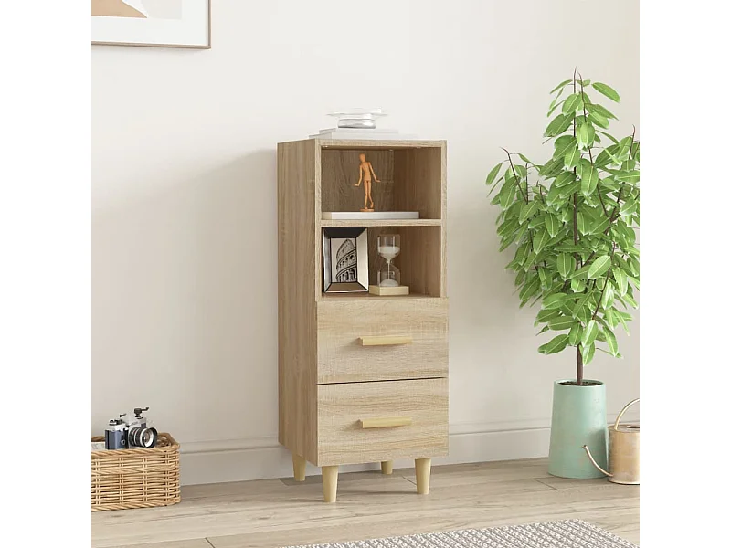 Buffet Chêne sonoma 34,5x34x90 cm Bois d'ingénierie