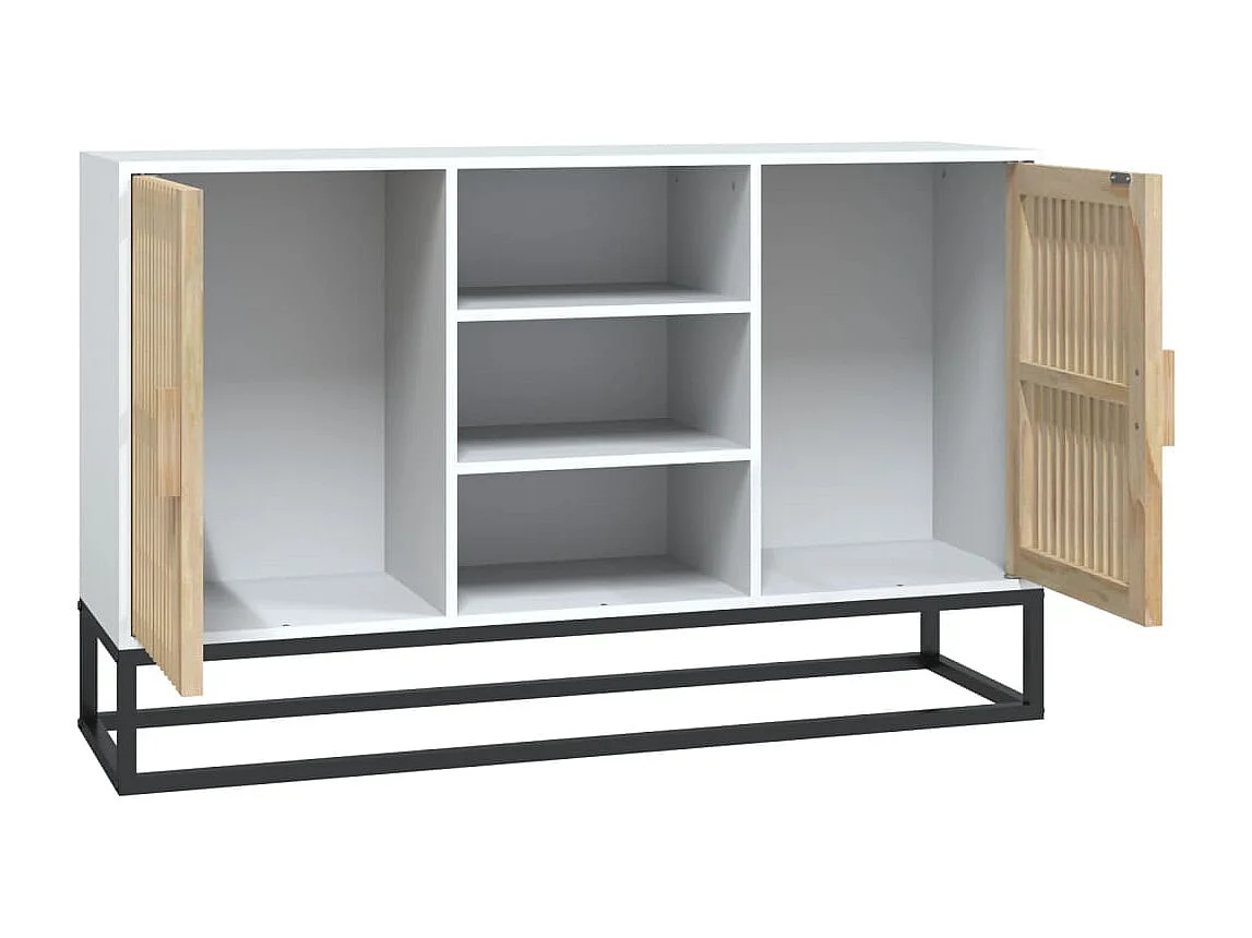 Dressoir 105x30x65 cm bewerkt hout wit