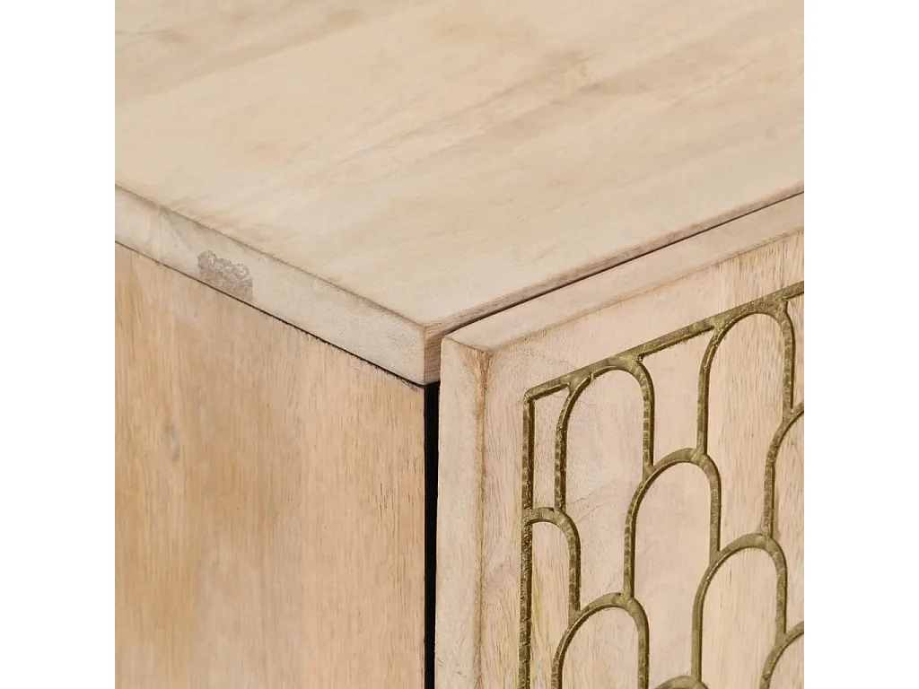 Armoires latérales 3 pièces 60x33x75 cm bois massif de manguier