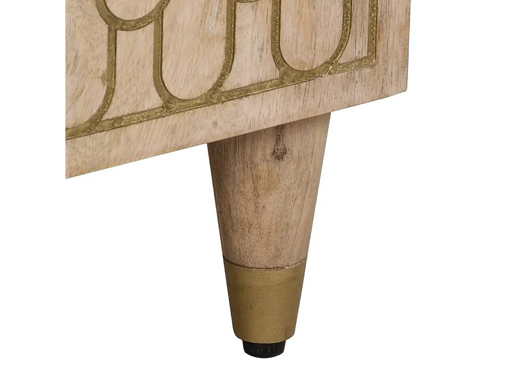 Armoires latérales 3 pièces 60x33x75 cm bois massif de manguier