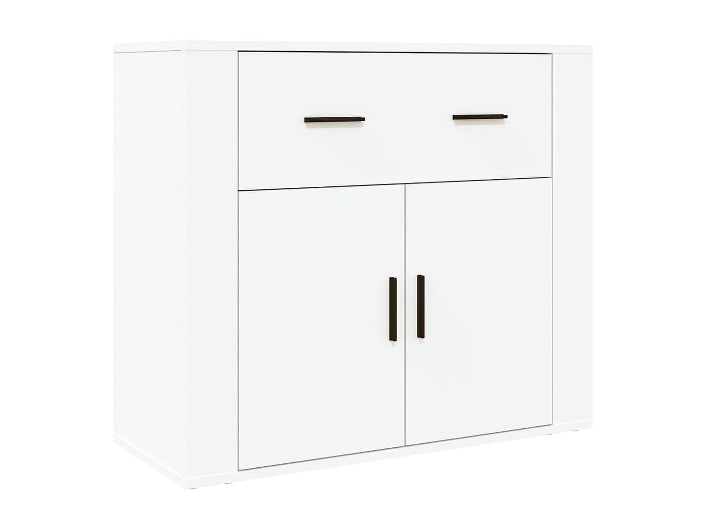 Hoge kastukkenbewerkt hout wit