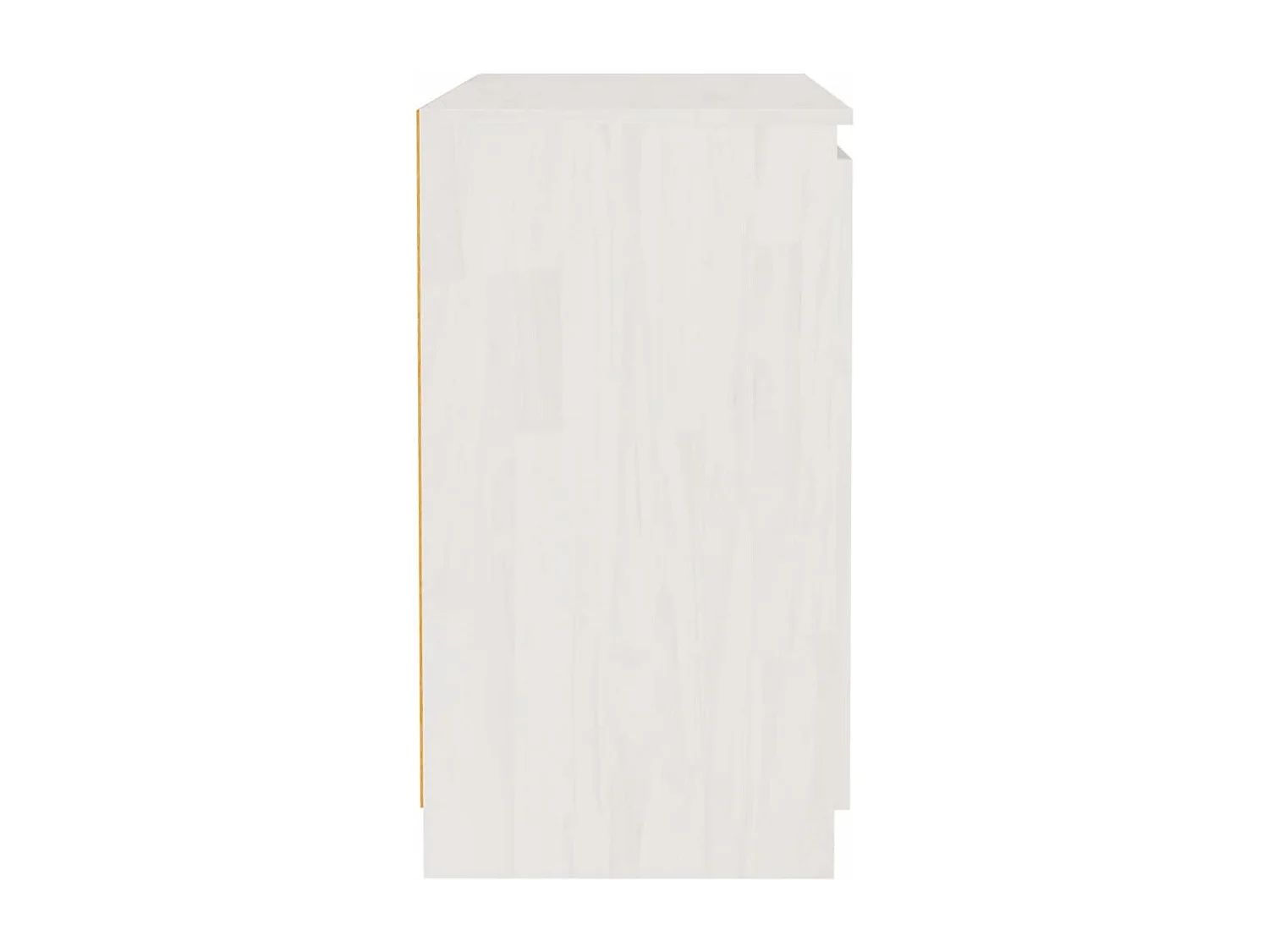 Armário de apoio 60x36x65 cm pinho maciço branco