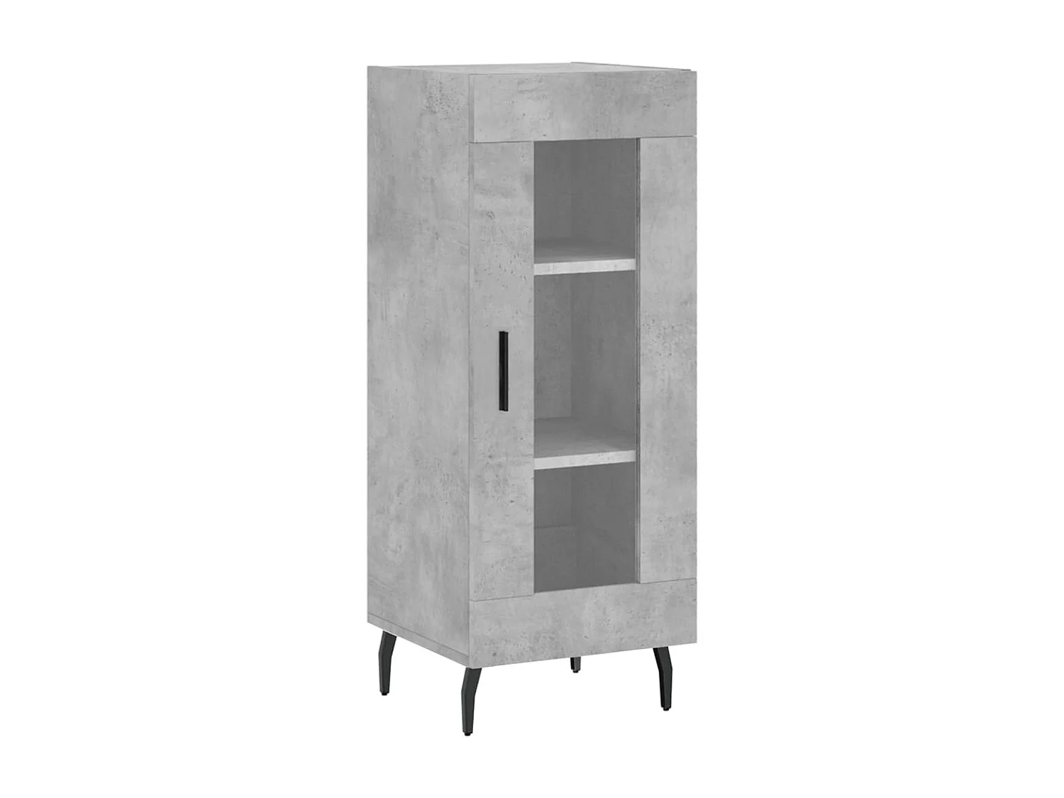 Buffet Gris béton 34,5x34x90 cm Bois d'ingénierie