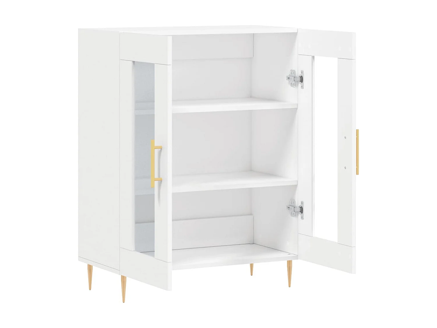 Buffet blanc 69,5x34x90 cm bois d'ingénierie