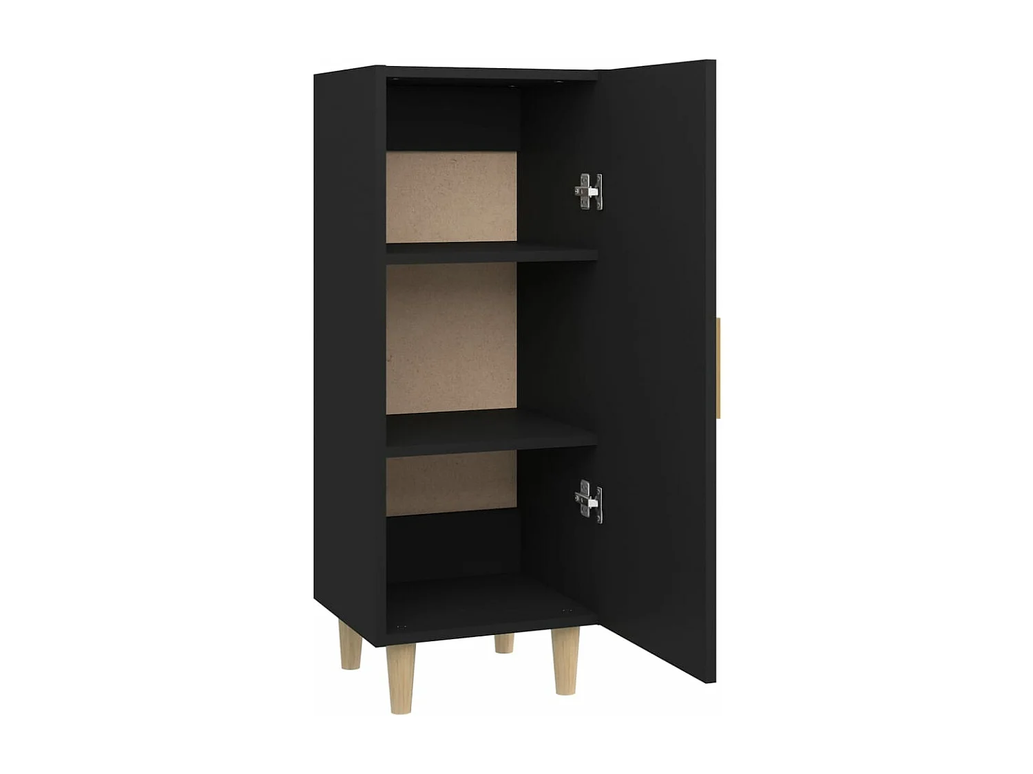 Buffet Noir 34,5x34x90 cm Bois d'ingénierie