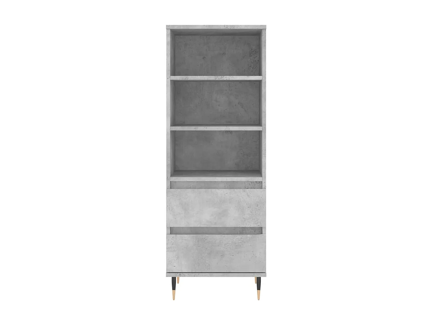 Buffet haut Gris béton 40x36x110 cm Bois d'ingénierie