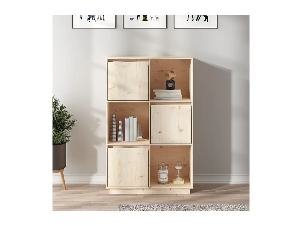 Buffet 74x35x117 cm Bois massif de pin