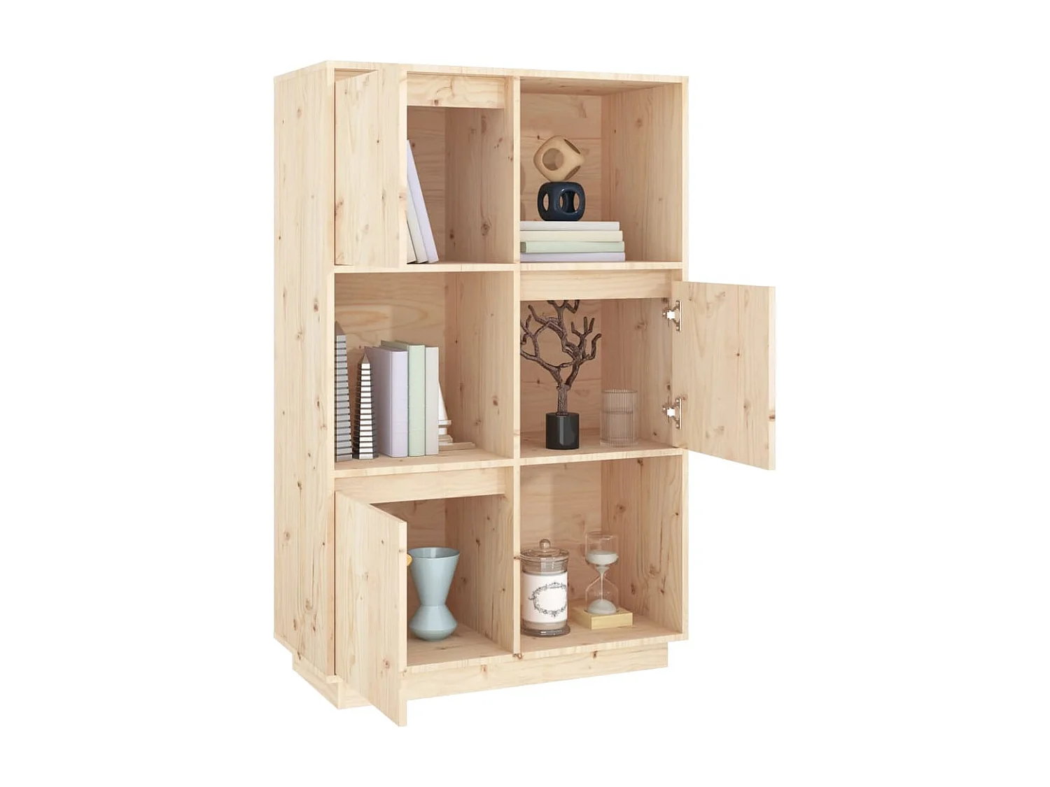 Buffet 74x35x117 cm Bois massif de pin