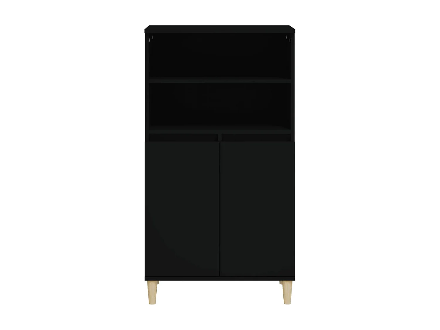 Aparador alto 60x36x110 cm derivados de madeira preto