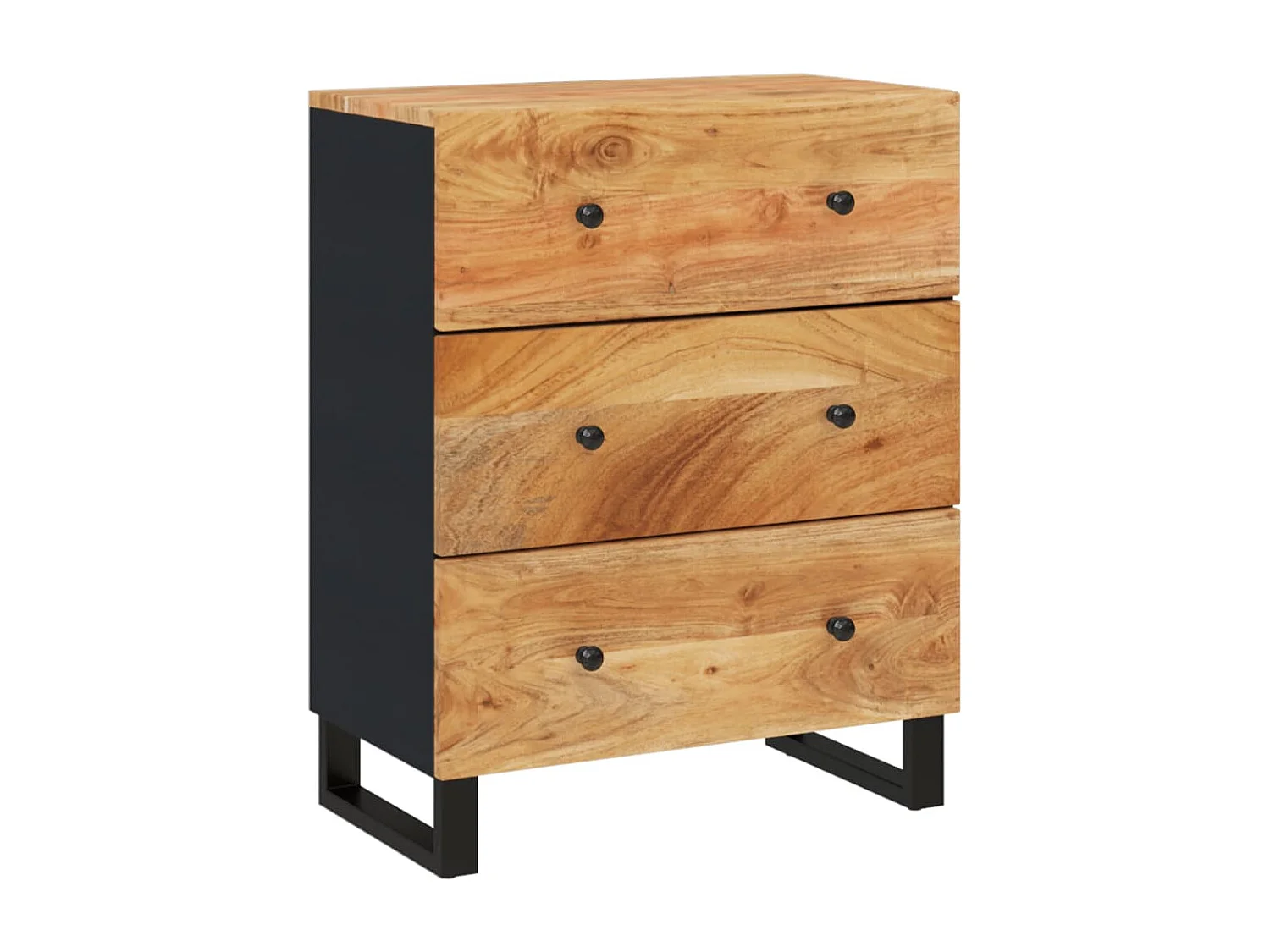 Buffet 60x33x75 cm Bois massif d'acacia