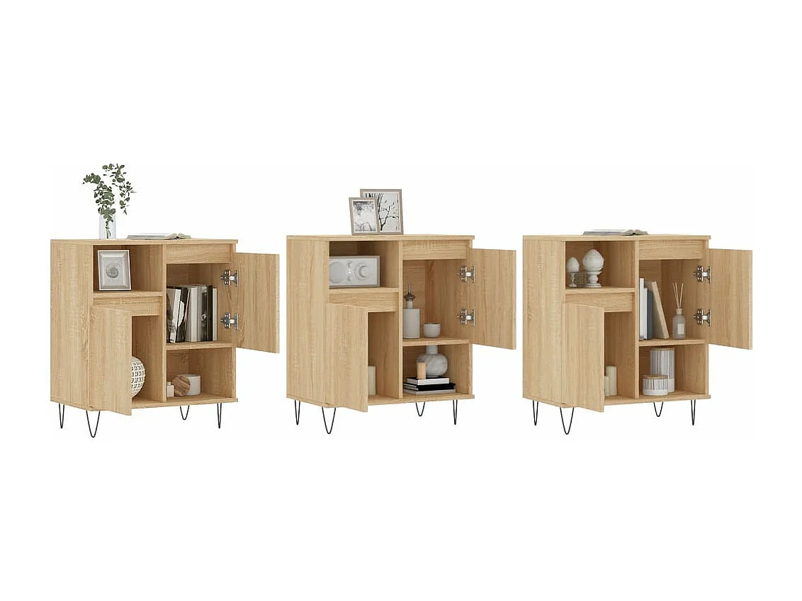 Buffets 3 pièces Chêne sonoma Bois d'ingénierie