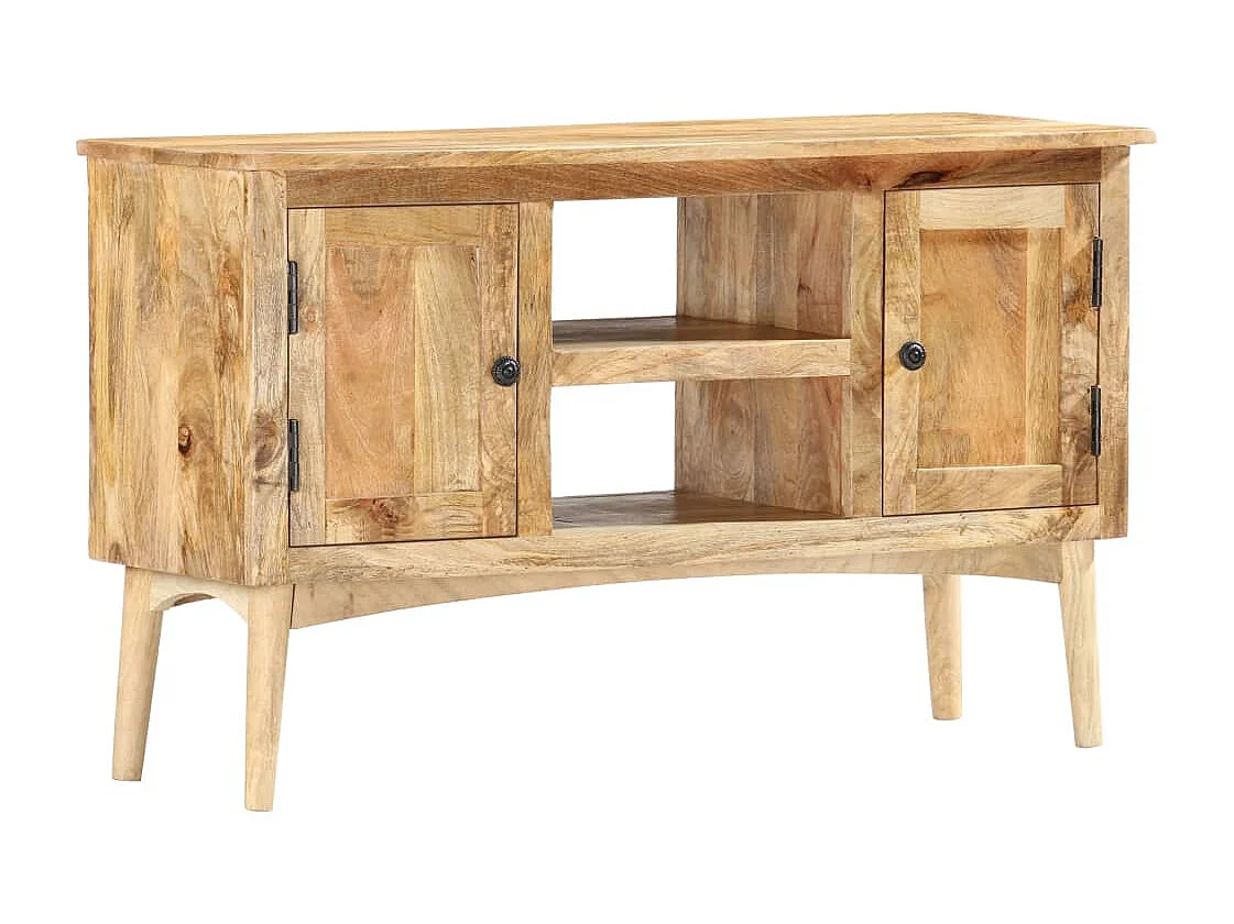 Buffet 100x35x60 cm Bois de manguier massif