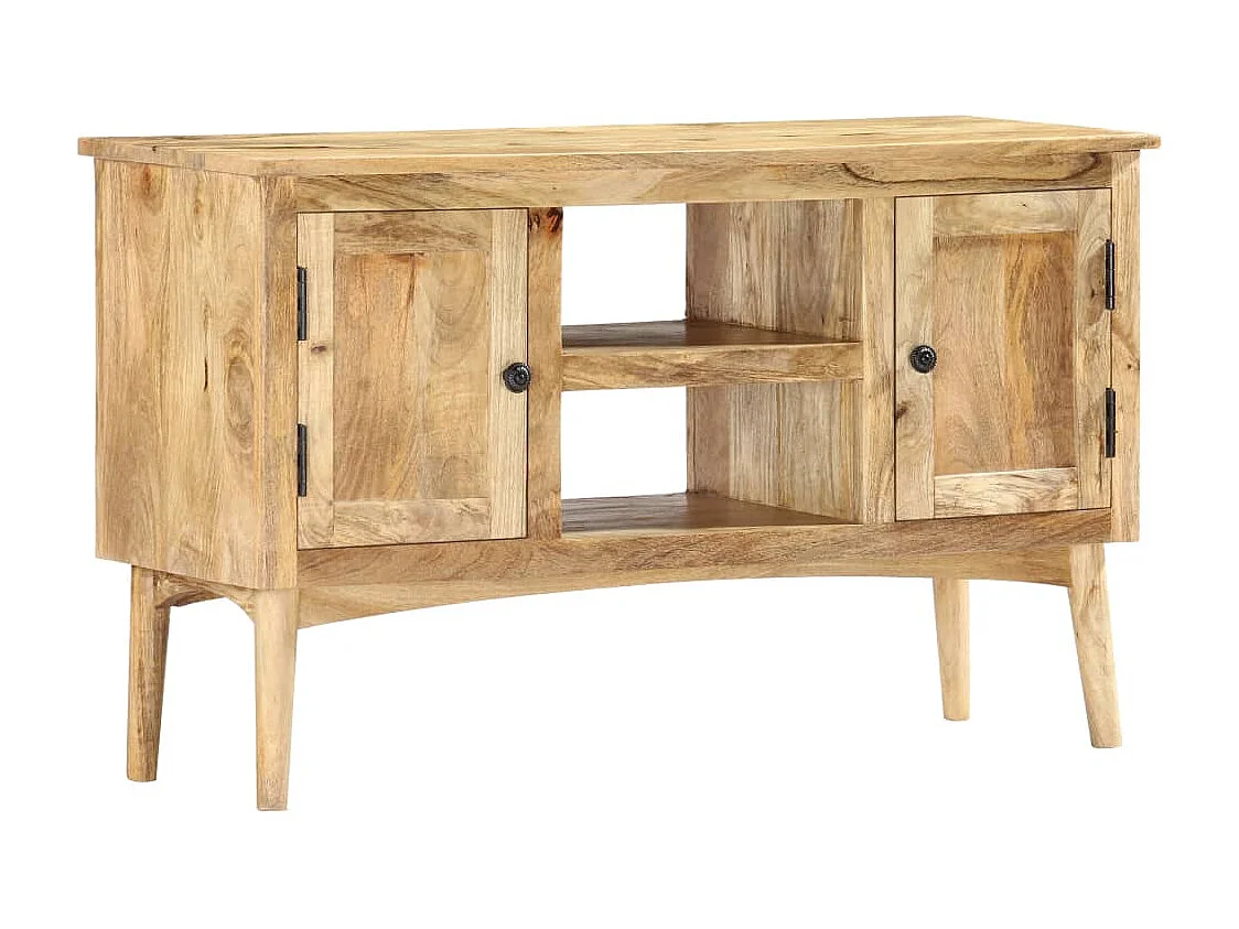 Buffet 100x35x60 cm Bois de manguier massif