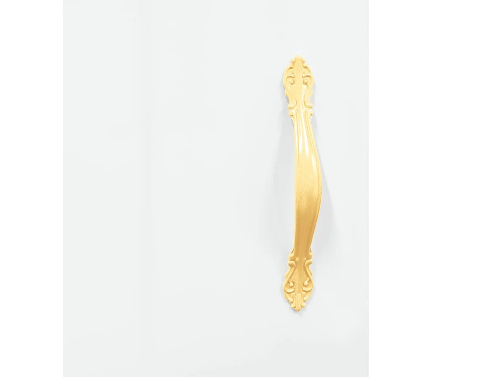 Buffet haut blanc brillant 69,5x31x115 cm bois d'ingénierie