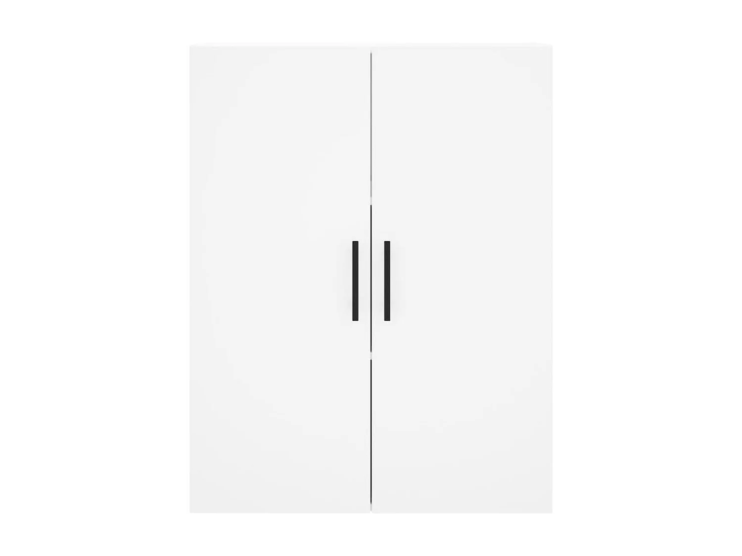 Buffet haut Blanc 69,5x34x180 cm Bois d'ingénierie