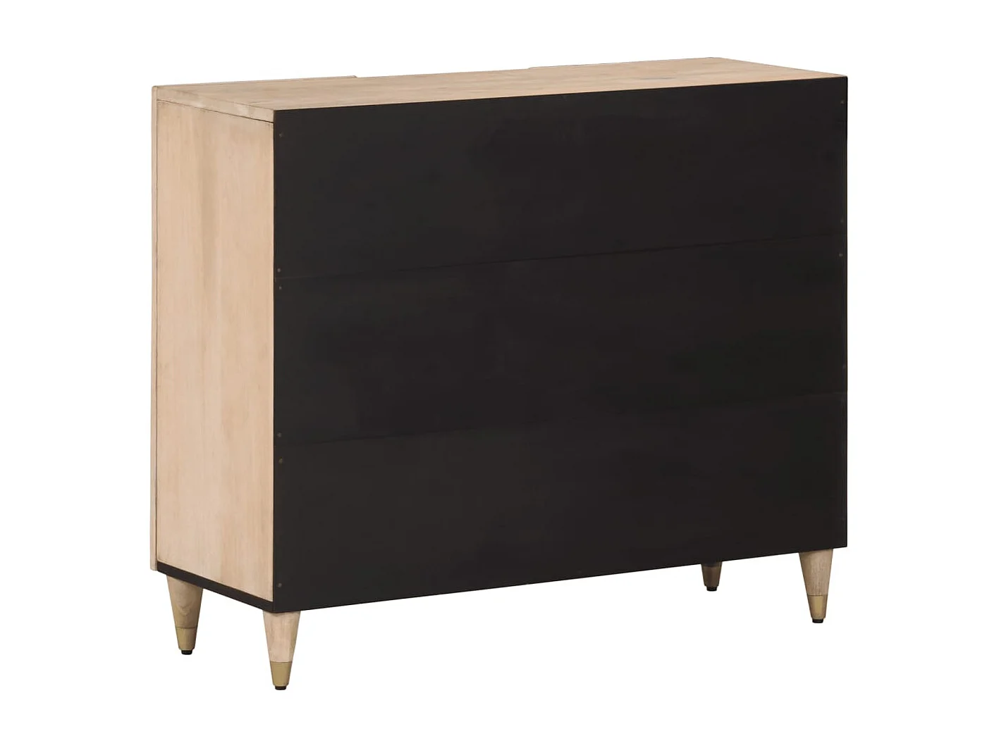 Armoire latérale 90x33x75 cm bois massif de manguier