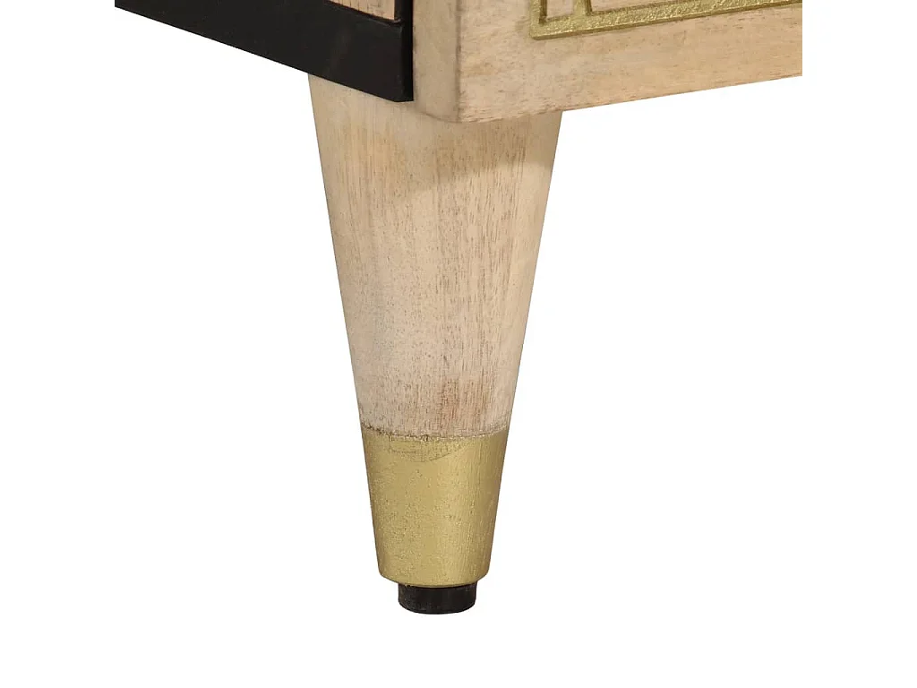 Armoire latérale 90x33x75 cm bois massif de manguier