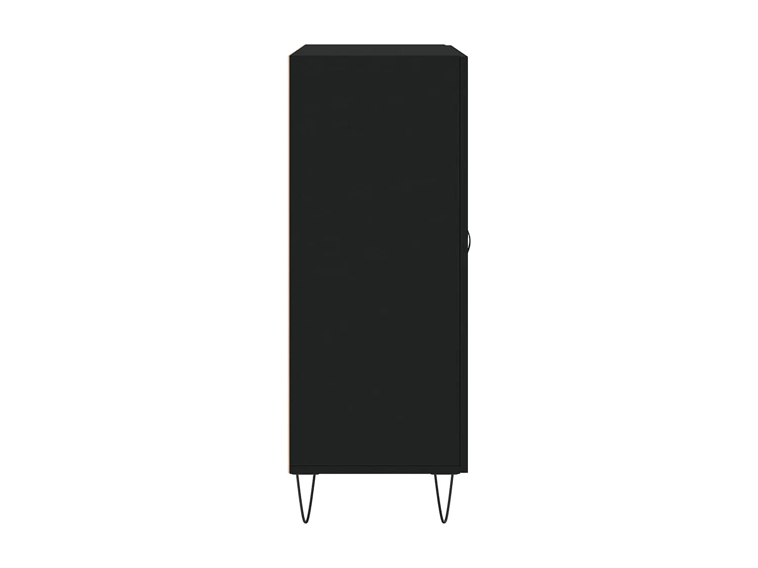 Buffet noir 69,5x34x90 cm bois d'ingénierie