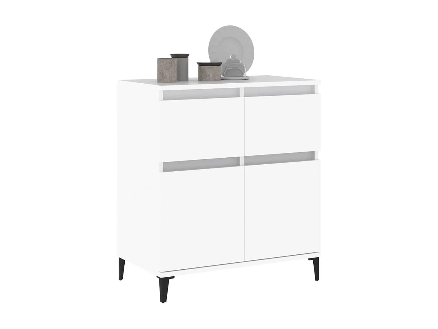 Buffet Blanc 60x35x70 cm Bois d'ingénierie