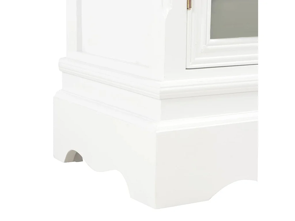 Aparador de madera maciza de pino blanco 70x28x70 cm