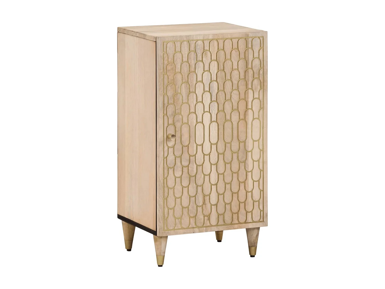 Armoire latérale 40x33x75 cm bois massif de manguier