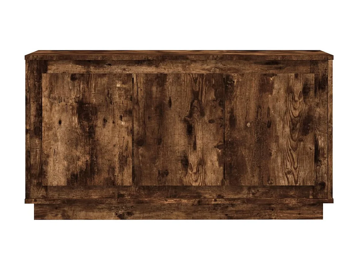 Buffet chêne fumé 102x35x55 cm bois d'ingénierie