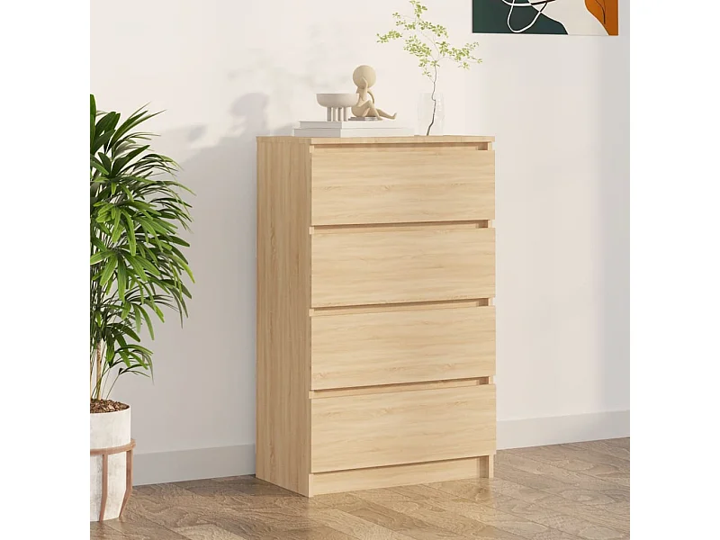 Buffet Chêne sonoma 60x35x98,5 cm Bois d'ingénierie