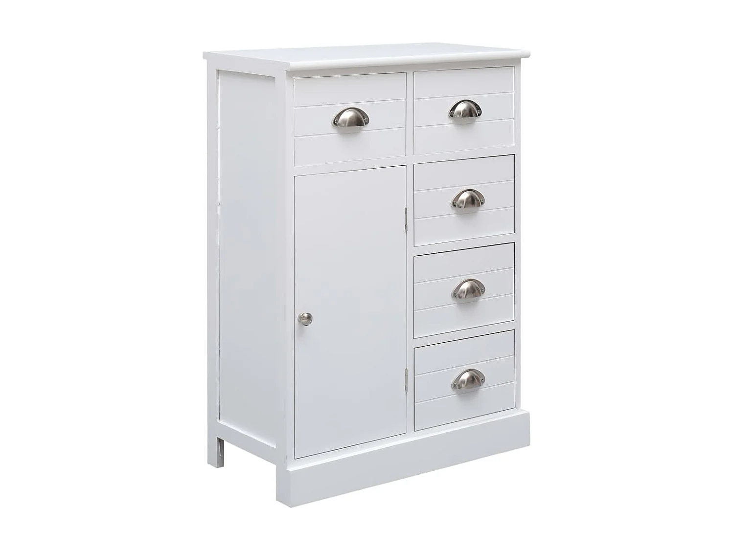 Buffet avec 10 tiroirs Blanc 113 x 30 x 79 cm Bois