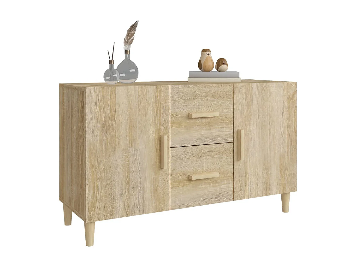 Buffet chêne sonoma 100x36x60 cm bois d'ingénierie