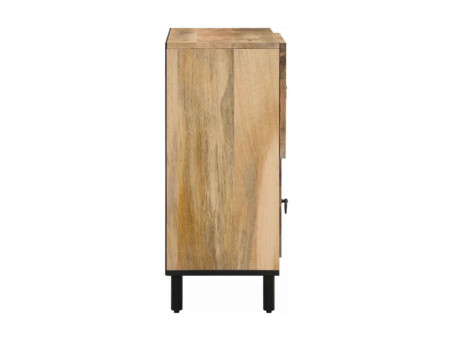 Armoire latérale 80x33x75 cm bois massif de manguier
