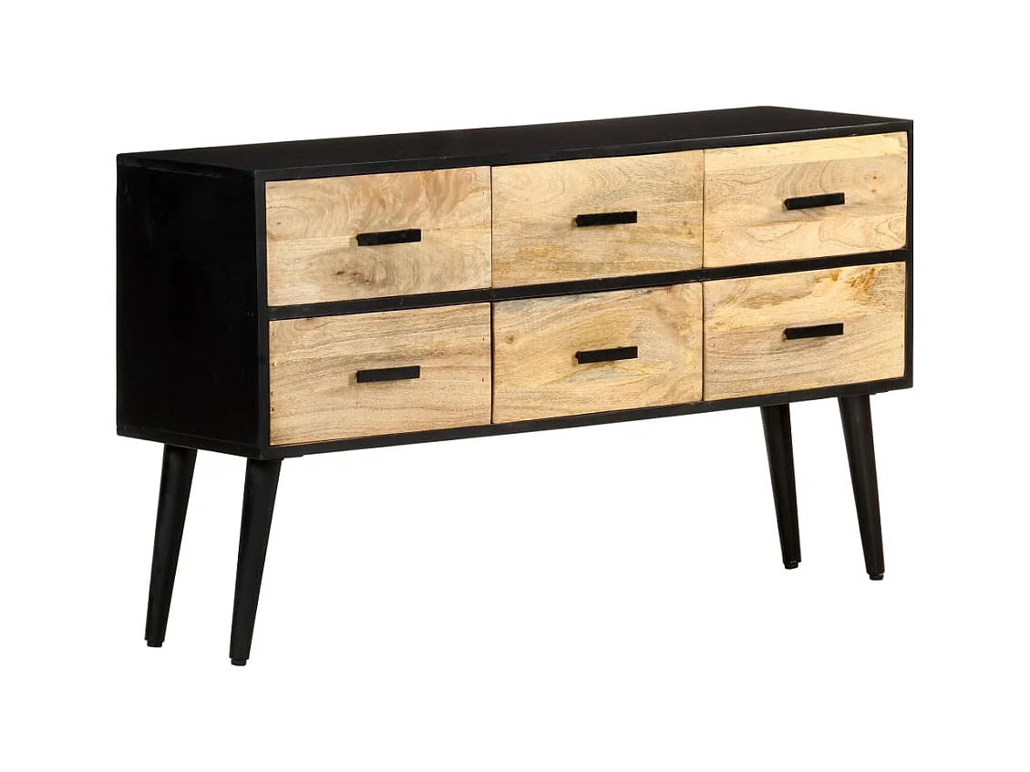 Buffet 110x33x64 cm Bois de manguier massif