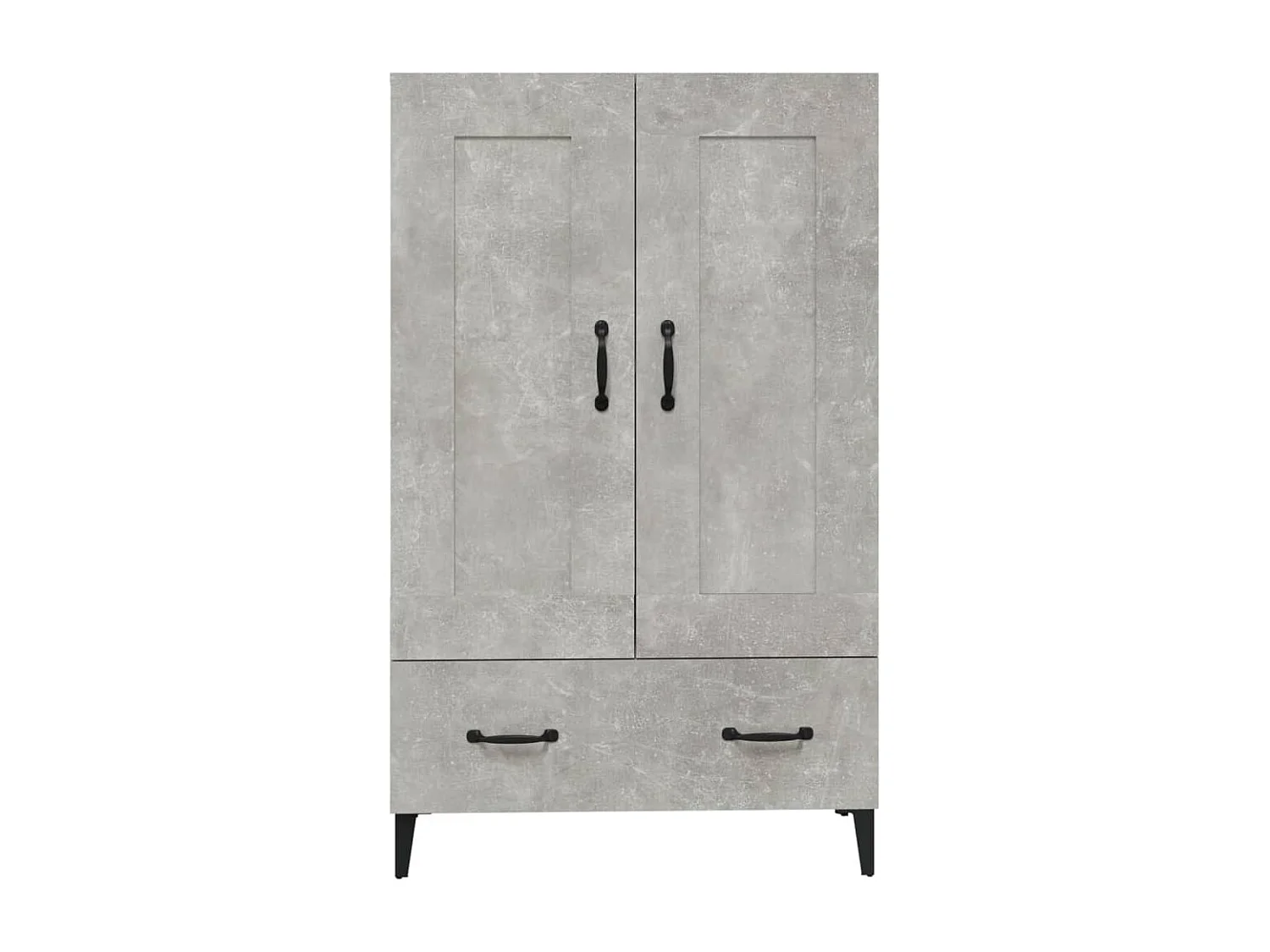 Buffet haut Gris béton 70x31x115 cm Bois d'ingénierie