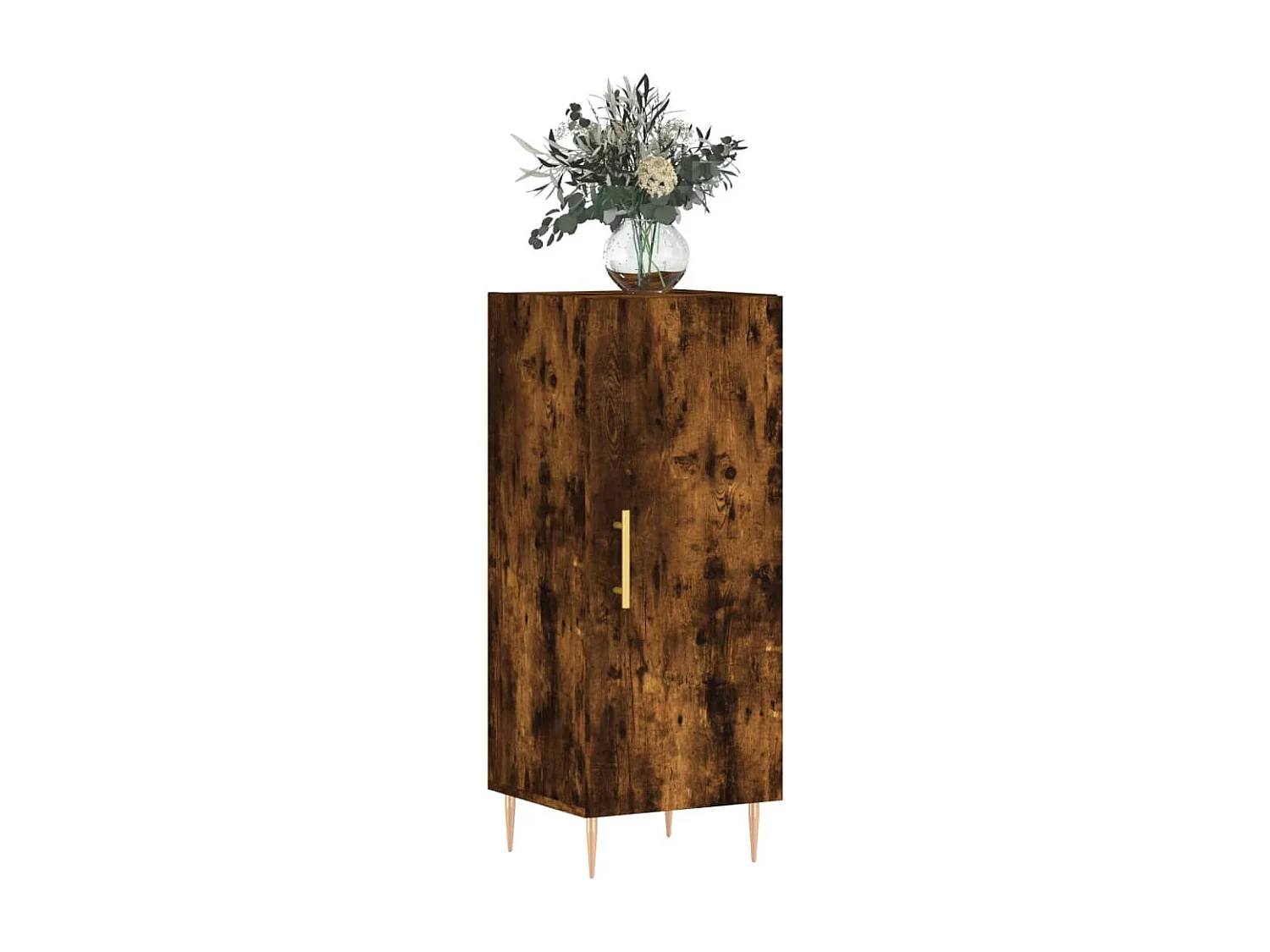 Buffet Chêne fumé 34,5x34x90 cm Bois d'ingénierie